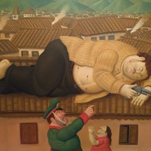 Pablo Escobar muerto by Botero