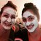 Megan and Steph getting facials