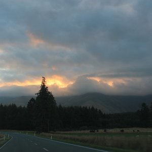 On the way to Mt. Cook