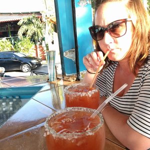 Drinking micheladas in Flores