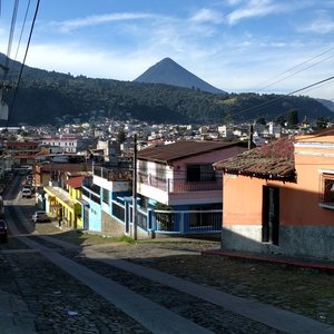 View from ICA with Volcán Santa María