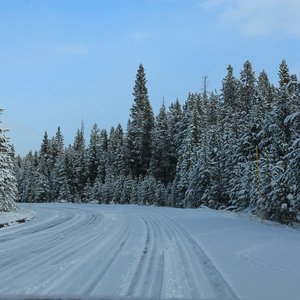 Snowy road